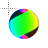 Rainbow Sphere rotates normal select.ani Preview