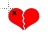 broken heart with x normal select.cur