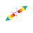 Rainbow Arrows Diagonal Resize Right.ani Preview