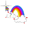 Rainbow with Clouds Help Select.ani Preview