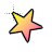 Yellow and Pink Gradient Star.cur Preview