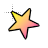 Yellow and Pink Gradient Star.cur