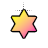 Yellow and Pink Gradient 6-Pointed Star.cur