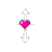 pink heart vertical resize.ani Preview