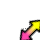 Pink and Yellow Diagonal Resize 2.cur Preview