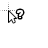 White Mini Cursor Help Select.cur