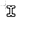 White Mini Cursor Text Select.cur Preview