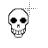 8-bit skull alt left select.ani Preview