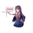 DDLC Yuri Working in Background.ani Preview