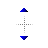 Blue vertical resize.cur Preview