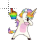rainbow maned unicorn link.cur Preview