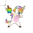 rainbow maned unicorn link.cur