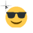 Sunglass emoji.cur