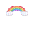 glittery rainbow horizontal resize.ani Preview
