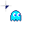pac-man ghost blue right cursor.ani Preview