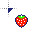 pac-man strawberry cursor.cur Preview
