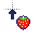 pac-man strawberry alternate cursor.cur Preview