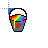 Bucket of rainbows.cur Preview