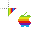 rainbow apple logo.cur Preview