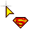 Superman Logo with arrow Normal Select.cur Preview