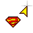 Superman Logo with arrow Left Select.cur Preview
