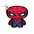 Spiderman caricature normal select.cur Preview