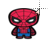 Spiderman caricature left select.cur Preview