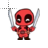 Deadpool caricature II normal select.cur Preview
