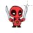 Deadpool caricature II left select.cur Preview