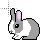 gray bunny.cur