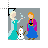 elsa anna olaf frozen scene.cur Preview