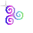 cool colors triple swirl.cur Preview