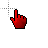 Red Gradient Pointer - Link Select.cur Preview