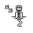 skeleton dance diagonal resize right.ani Preview