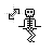 skeleton dance diagonal resize left.ani Preview
