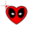 Deadpool heart logo normal select.cur Preview
