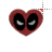 Deadpool heart fade logo left select.cur Preview