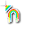small simple dripping rainbow.cur Preview