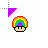 rainbow mario mushroom.cur