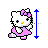hello kitty vertical resize .ani Preview