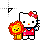 hello kitty & lion normal select.cur Preview