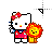 hello kitty & lion left select.cur