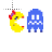 Ms Pacman & Ghost 8-bit normal select.cur Preview