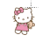 Hello Kitty with Teddy Bear left select.cur