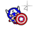 Captain America caricature IV left select.cur Preview