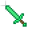 Minecraft Teal Sword.cur Preview