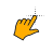 Hand cursor - left.cur Preview