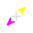 purple yellow Diagonal 2.cur