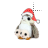 Porg Santa left select.cur