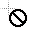 Black White Unavailable.cur Preview
